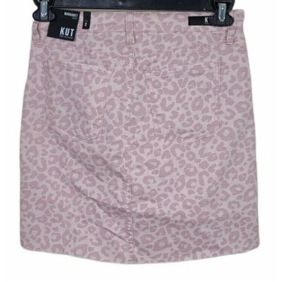 KUT From The Kloth Margaret Raw Hem & Light Distressed Mini Skirt NWT - Picture 6 of 12